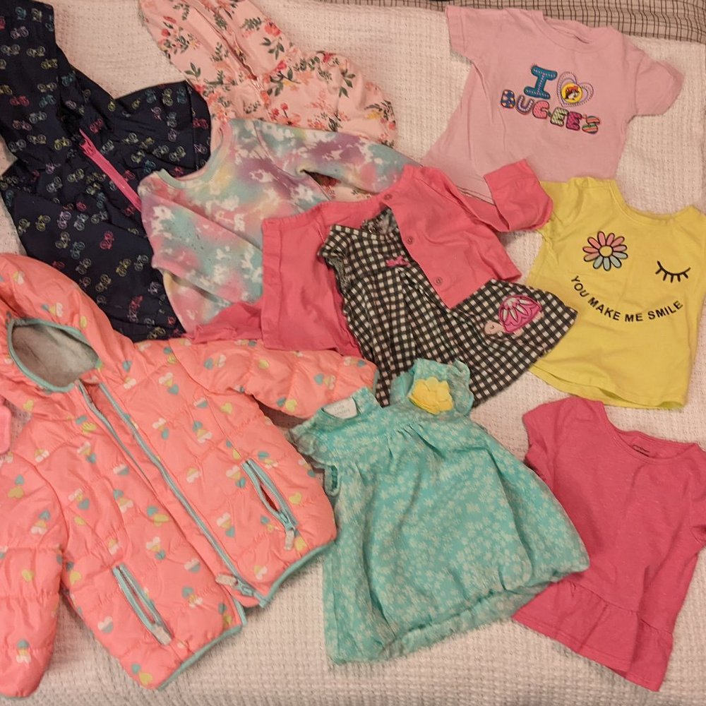 Baby Girl Lot 12 Months - 9 pieces